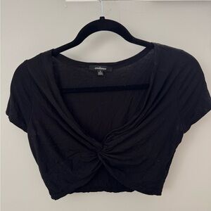 Ambiance Black Crop Top